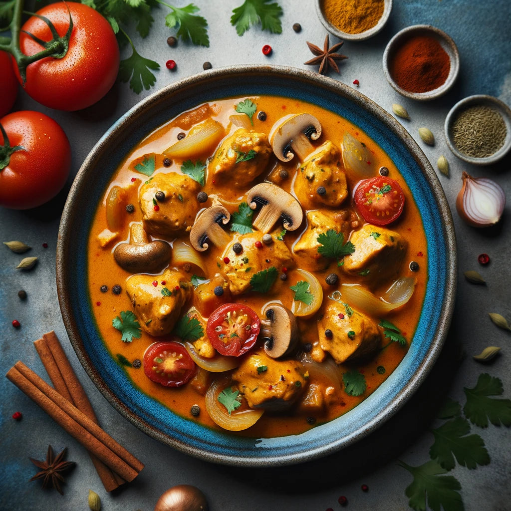 Chicken and Mushroom Satay for Two
