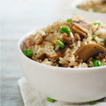 Mushroom and Peas Pilaf for Two