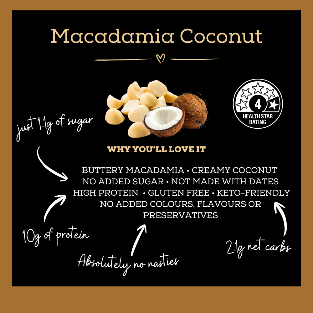 Macadamia Coconut Protein Truffles