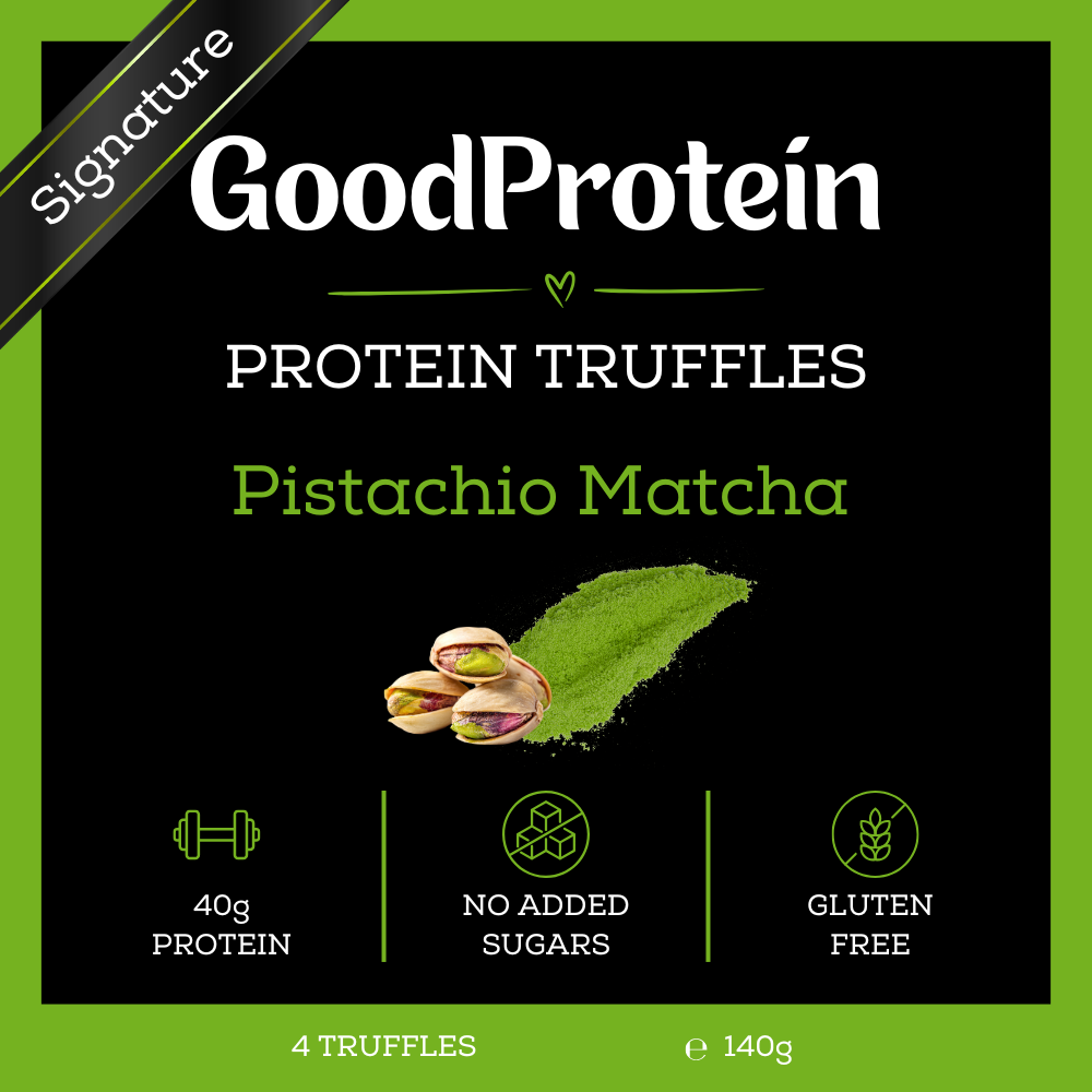 Pistachio Matcha Protein Truffles